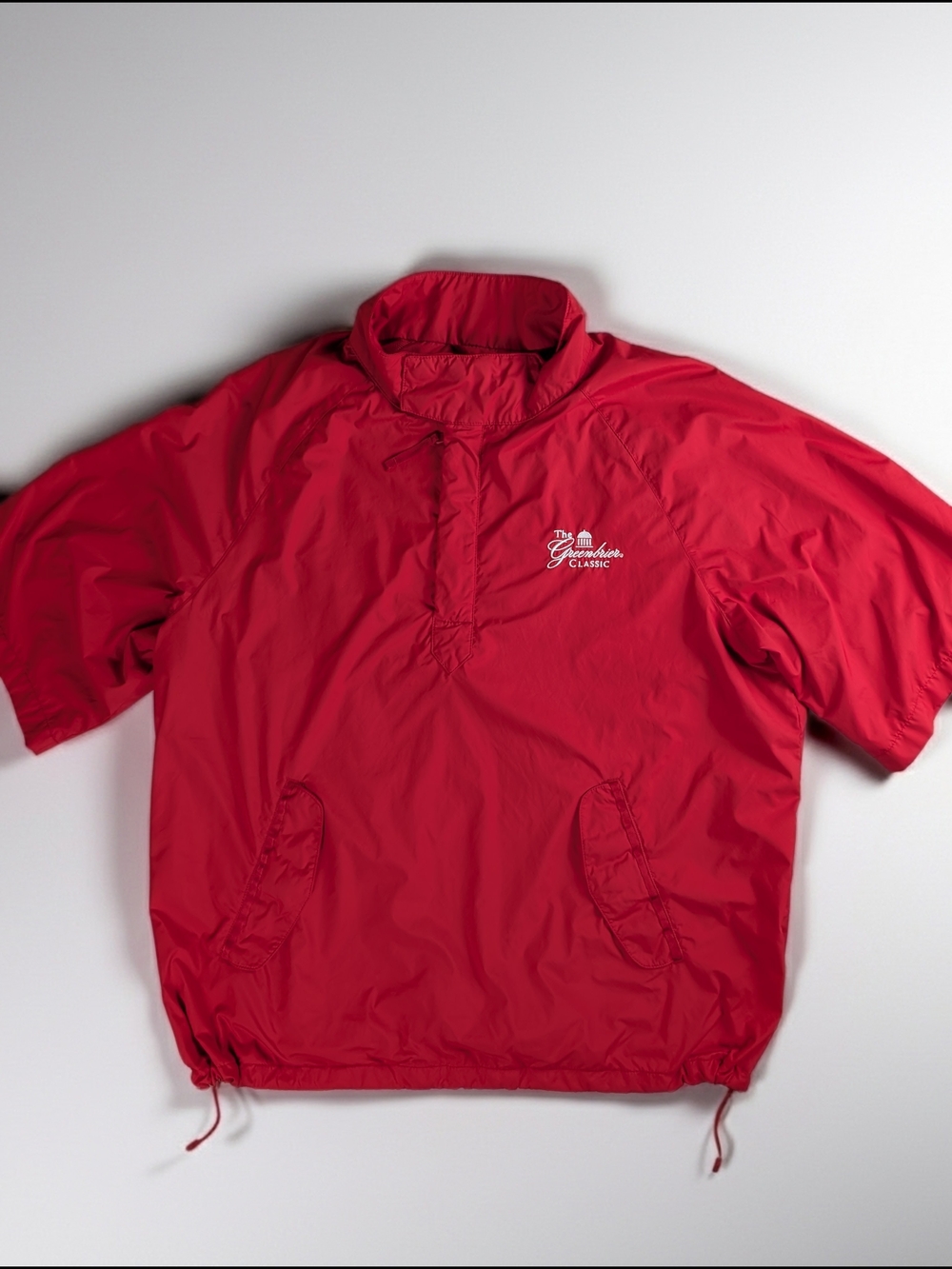 Polo Golf Ralph Lauren 1/4 Zip Windbreaker Men's L Red The Greenbrier Classic